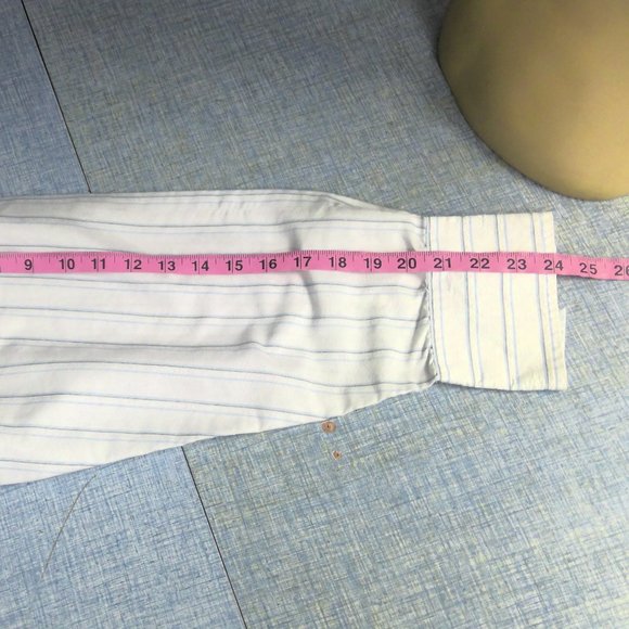 Wrangler Western Pearl Snap Shirt Long Sleeve White Striped Men's 2XL - Picture 8 of 8